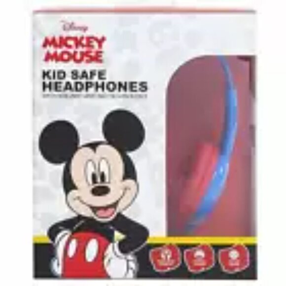 Kid Safe Disney Mickey Mouse Headphones New - Picture 1 of 4